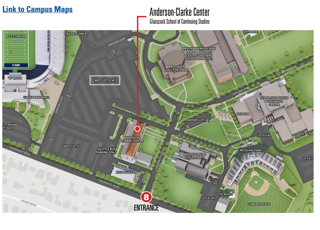 Anderson-Clarke Center Parking Map